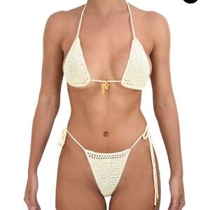 NWOT HEART OF SUN SWIM Crochet Bikini 🌺